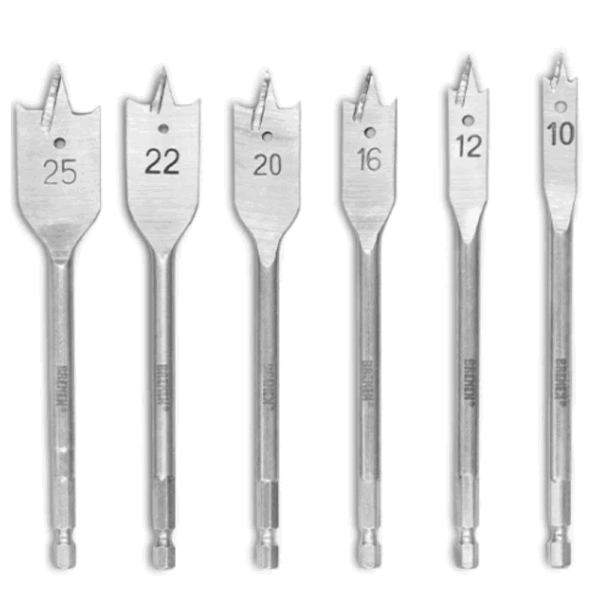 Juego Mecha Paleta Tricuspide 6 pzs
